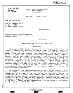 June 5 , 1989 Rt. 1, BOX 180-A - Public Service Commission of West