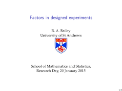 Factors in designed experiments - CIRCA