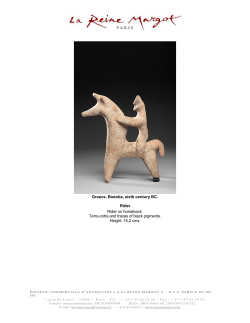 Greece, Boeotia, sixth century BC. Rider Rider on