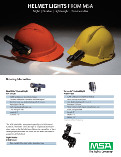 helmet lights from msa