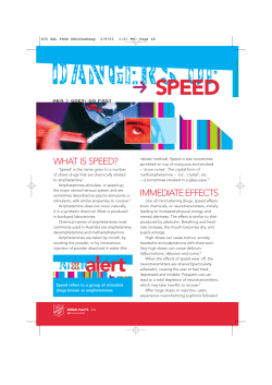 Dangers of Speed