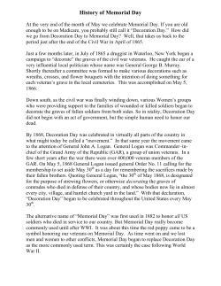 History of Memorial Day