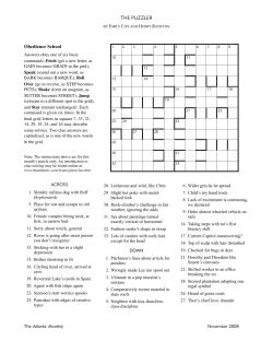 Obedience School THE PUZZLER