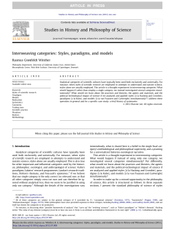 Interweaving categories: Styles, paradigms, and models