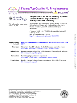 Antimycobacterial Immunity Exhaust Particles Impairs Human B