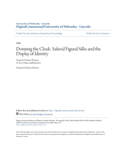 Safavid Figural Silks and the Display of Identity