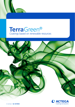 Coatings based on renewable resources