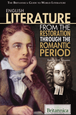 English Literature from the Restoration Through the Romantic Period