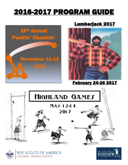 2016-2017 program guide - Colonial Virginia Council