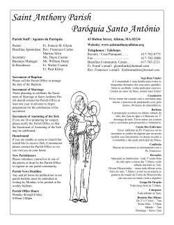 Saint Anthony Parish Par&oacute;quia Santo Ant&ocirc;nio