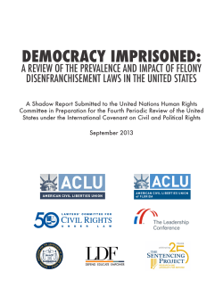 DEMOCRACY IMPRISONED: