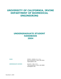 university of california, irvine department of biomedical engineering