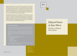 Political Parties in East Africa: