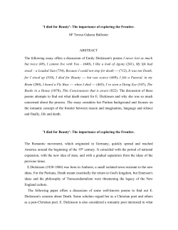 Emily Dickinson has different approaches to death