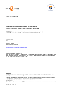 University of Dundee A Multi-task Deep Network for Person Re