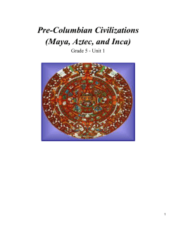 Pre-Columbian Civilizations - Boston Public Schools Curriculum
