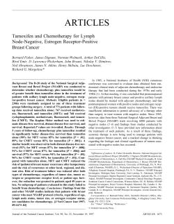Tamoxifen and Chemotherapy for Lymph Node