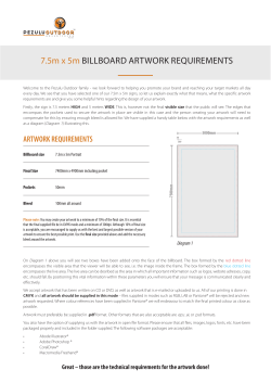 7.5m x 5m Billboard Artwork Requirements for Pezulu Outdoor