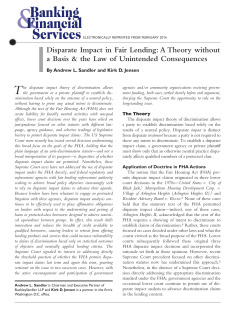 Disparate Impact in Fair Lending