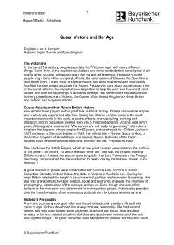 Queen Victoria and Her Age