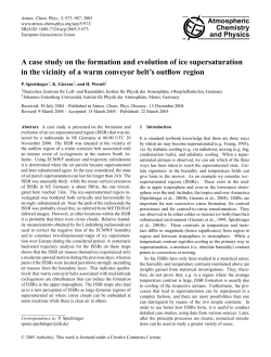A case study on the formation and evolution of ice supersaturation in