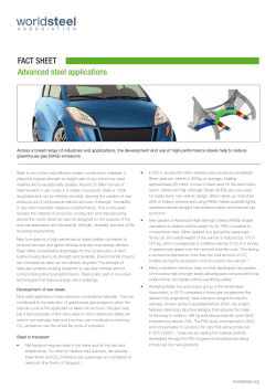 FACT SHEET Advanced steel applications