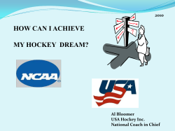 how can i achieve my hockey dream?