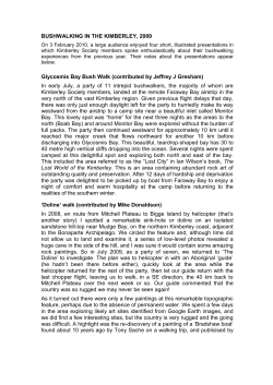 Bushwalking in the Kimberley