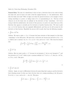 Notes from 11/27