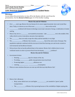 Latin American Environmental Concerns Guided Notes