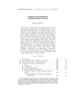 feminist disagreement (comparatively) recast