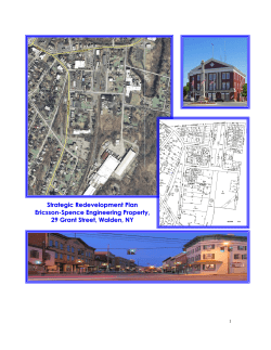 Strategic Redevelopment Plan Ericsson-Spence