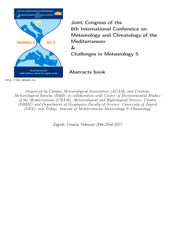 Book of Abstracts - programmes and books of abstracts