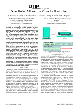 Open Ended Microwave Oven for Packaging