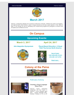 March 2017 On Campus Colony at the Paine