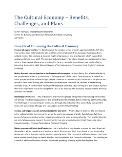 The Cultural Economy - Ball State University