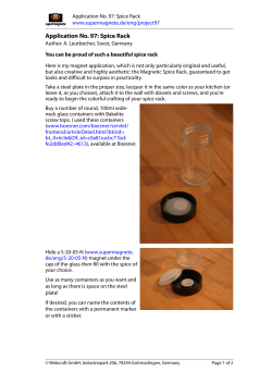 Application No. 97: Spice Rack