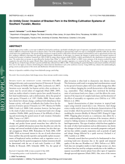 An Untidy Cover: Invasion of Bracken Fern in the Shifting