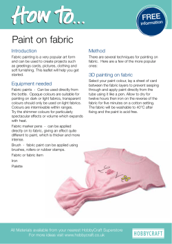 Paint on fabric