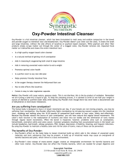 Oxy-Powder Intestinal Cleanser