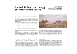 The architectural morphology of corbelled dome houses