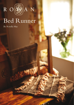 Bed Runner - Rowan Yarns