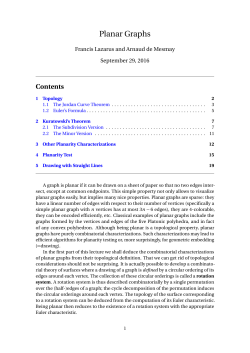 Planar Graphs - Nom de domaine gipsa
