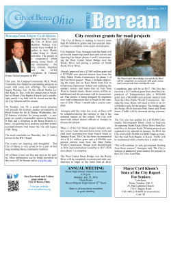 City receives grants for road projects