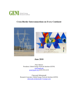 Cross-Border Interconnections - Global Energy Network Institute