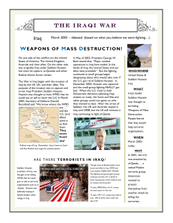 Iraqi War Newsletter