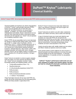 DuPont&trade; Krytox&reg; Lubricants Chemical Stability