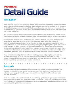 Morthers Auto Detailing Detail Guide