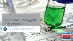 Phosphorus&hellip;.Stringent Limits Ahead - Hubbard