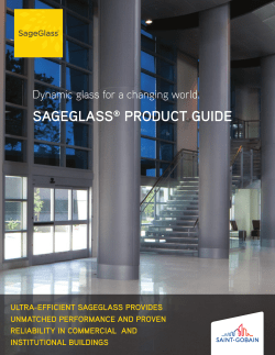 SageGlass® Product Guide Learn More